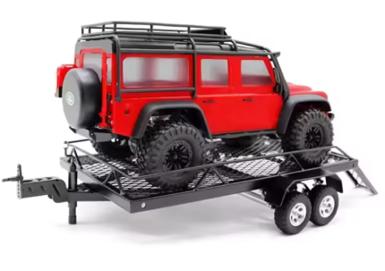 1:18 Metal RC Car Trailer Cargo Carrier for TRX4M SCX24 FCX24 1/18 RC Car Upgrade Parts Accessories